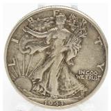 1943-D Walking Liberty Silver Half Dollar