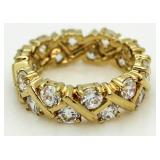 White Topaz Eternity Band