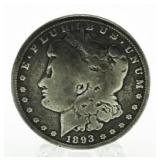 RARE 1893-P Morgan Silver Dollar