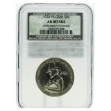 Rare 1920 Pilgrim AU Details Silver Commem. Half
