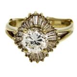 14kt Gold Brilliant 2.33 ct Diamond Ring