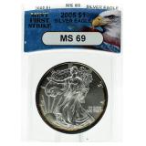 2005 MS69 First Strike American Eagle Silver Dolla