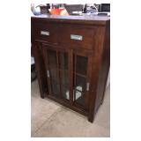 Lawyer Style Bookcase - Needs Cleaned Up