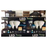 (4) LED Dimmable 100 Watt Bulbs
