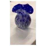 Hand Blown Art Glass Vase