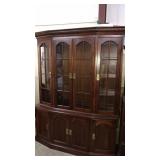 Solid Cherry Bow Front Cabinet