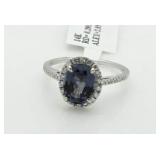 14kt Gold 3.13 ct Alexandrite & Diamond Ring