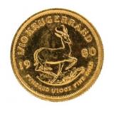 1980 South Africa 1/10 Oz. Gold Krugerrand