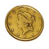 1853 Type 1 Liberty $1 Gold Piece