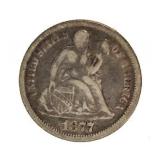 1877 Seated Liberty Silver Dime
