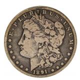 1891 Carson City Morgan Silver Dollar *Better Date
