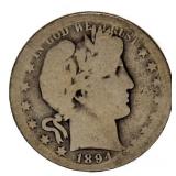 1894-S Barber Silver Half Dollar *Better Date