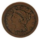 1853 Braided Halr Large Cent