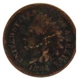 1864 Indian Head Cent - 5 Diamonds