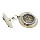 Vintage Ladies Miniature Seashell Pinback Watch