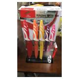 S & D 5 pc Kitchen Knife Set w