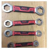 Set of 4 New Skil Secure Grip Wrench Set