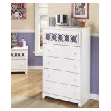 Ashley B131-46 Zayley White 5 Drawer Chest