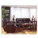 Ashley 426 LEATHER Reclining Sofa & Loveseat