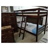 Dark Cherry Bunk Bed