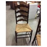 Cherry Cain Bottom Ladder Back Chairs