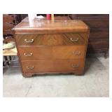 Depression Era Watefall 3 Drawer Dresser