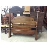 Mahogany Full Size 4 Poster Antique Bed