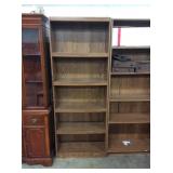 Oak Finish Bookcase