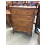 Solid Maple Mid Century Highboy Chest