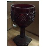 Vintage Ruby 10 pc Cape Cod Large Goblet