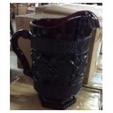 Vintage Ruby Large Cape Cod Pitcher