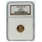 2005 MS70 American Eagle $5 Gold Piece
