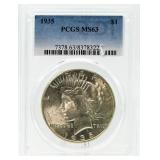 1935 MS63 Peace Silver Dollar *KEY Date