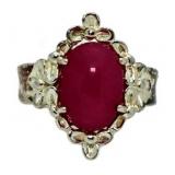 Vintage Pink Cabochon Estate Ring