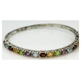 Multi Gemstone 5.00 ct Cuff Bracelet