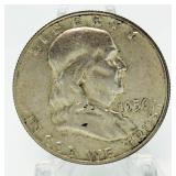 1956 Type II Franklin Silver Half Dollar