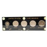 Collection (5) US Nickel Type Set - Capital Holder
