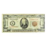 1934.A "Hawaii" $20 Federal Reserve Note