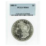 1881-S MS64 Morgan Silver Dollar