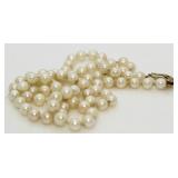 14kt Gold Genuine 5 MM 20" Pearl Necklace