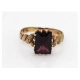 10kt Gold Antique Genuine Garnet