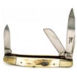 Steel Warrior Stag Handle Stockman Knife