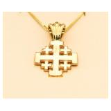 14kt Gold Multiple Cross Pendant