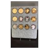 12 pc Clad Important Coin Set - Restrikes in Clad