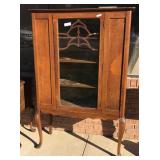 Antique Walnut China Cabinet