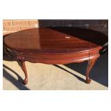 Solid Cherry Oval Coffee Table
