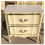 French 2 Drawer Night Stand