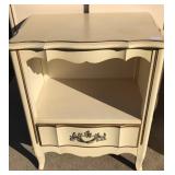 French 1 Drawer Night Stand