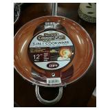 12" Copper Pan With Handles