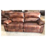 Ashley u98210 LEATHER Reclining Sofa-Love